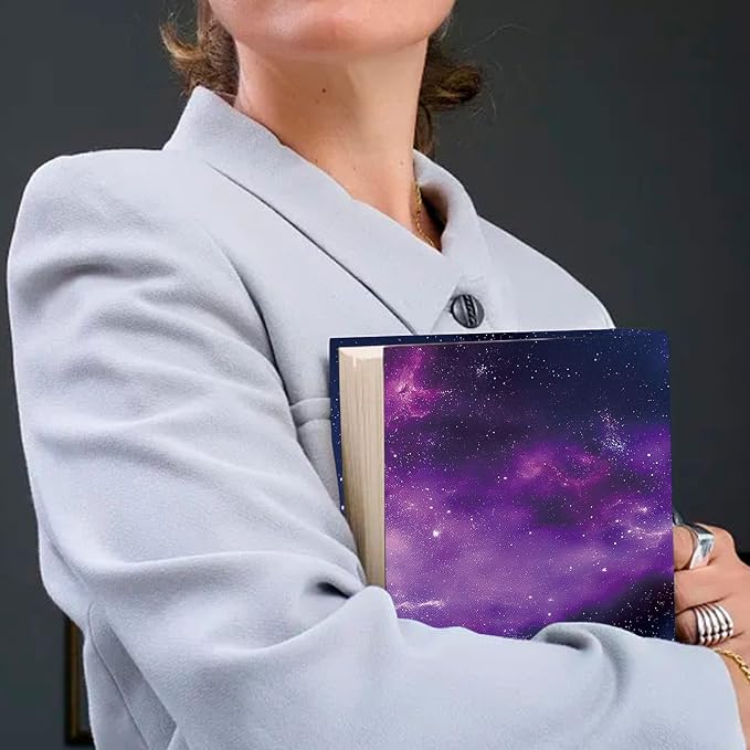 CRASPIRE Stretchable Book Cover Protector Galaxies Star Cloud Washable Reusable Jumbo Fabric Cloth Up to 9x11In Elastic Sleeve Stretchy Wrap for Hardcover Paperbacks Book Lover Gift Notebook Textbook