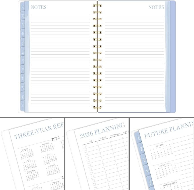 Cambridge Planner 2026-2027 Weekly & Monthly Academic 12-Month July-June, 5-1/2" x 8-1/2", Leah Bisch, Pansy Bouquet (LB50-200A)