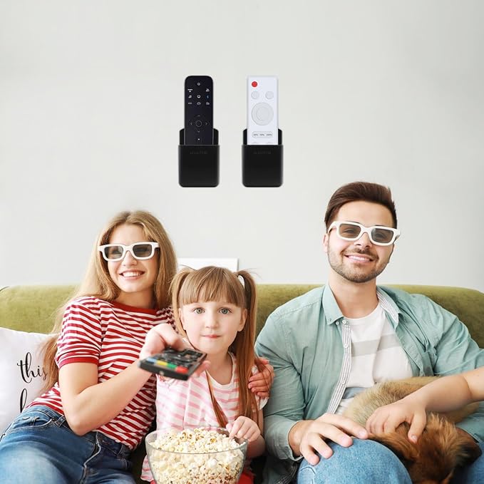 4PCS Remote Control Holder Wall Mount, TV Remote Holder Wall Mount, Marker Holder, Tool Organizer for Whiteboard Refrigerators Carport