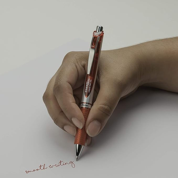 Pentel EnerGel RTX Retractable Liquid Gel Pen Canister, Red Ink (BL77PC36B) (Pack of 1, 36 Count Total)