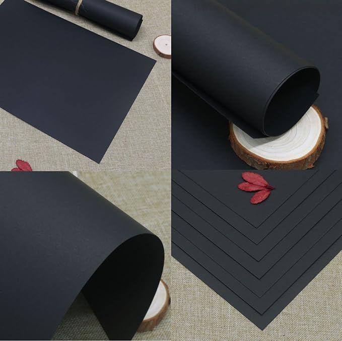 24”×36” Large Poster Board 30pcs Black Poster Paper Poster Board Bulk suitable for DIY, Crafts, Signs Project Presentations, Drawing and School Supplies,250GSM Thickness Blank Posterboard