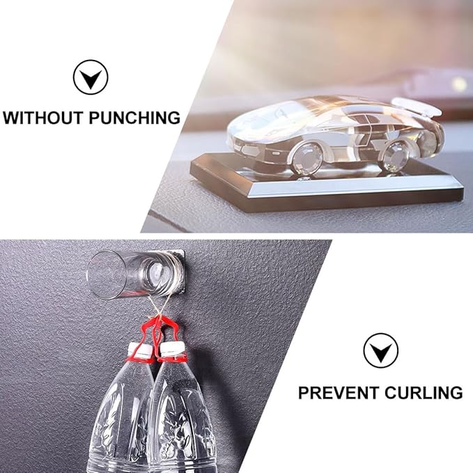 12pcs Double Sided Adhesive Tape 6cm Waterproof Nail-Free Mounting Patch Strong Fixing Nano Tape for Home Office Walls