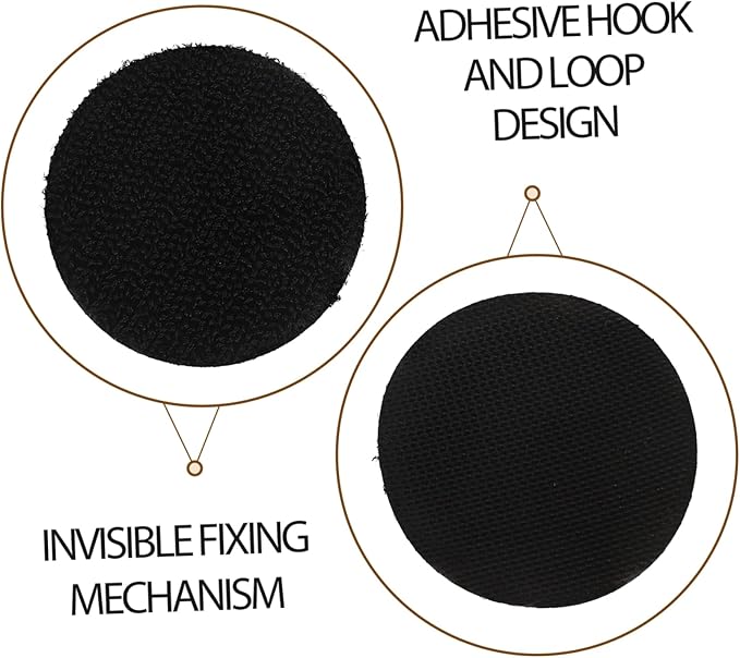 20pairs Heavy Duty Car Mat Fastener Hook and Loop Adhesive Strips for Interior Car Accessories