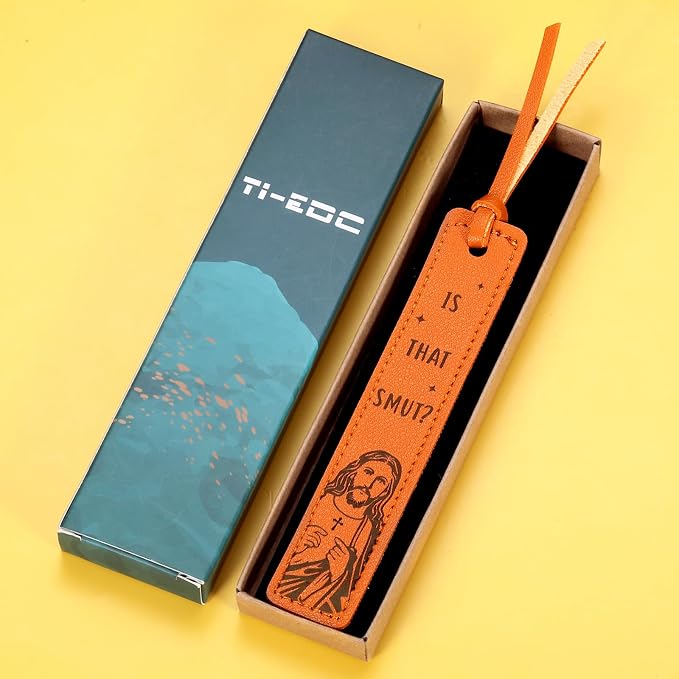 Funny Leather Bookmark for Women Men Christian Book Marker Gifts for Women Book Lovers Best Friend BFF Sister Reader Leather Gifts for Him Her Birthday Gift for Adults Teen Boys Girl