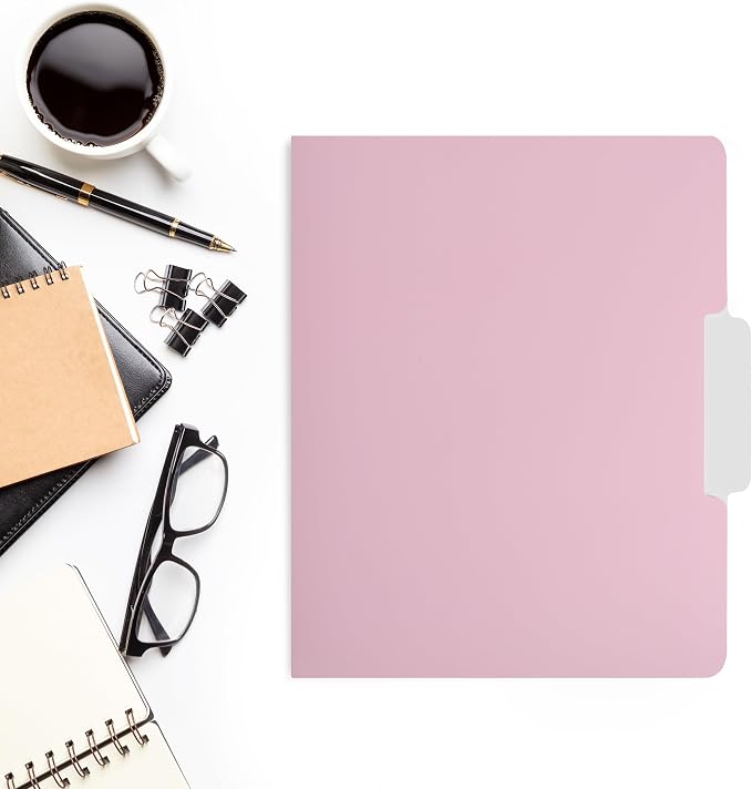 Mr. Pen- File Folders, 18 Pack, Pastel Colors, 1/3-Cut Tab, File Folders Letter Size, Colored File Folders, Office File Folder