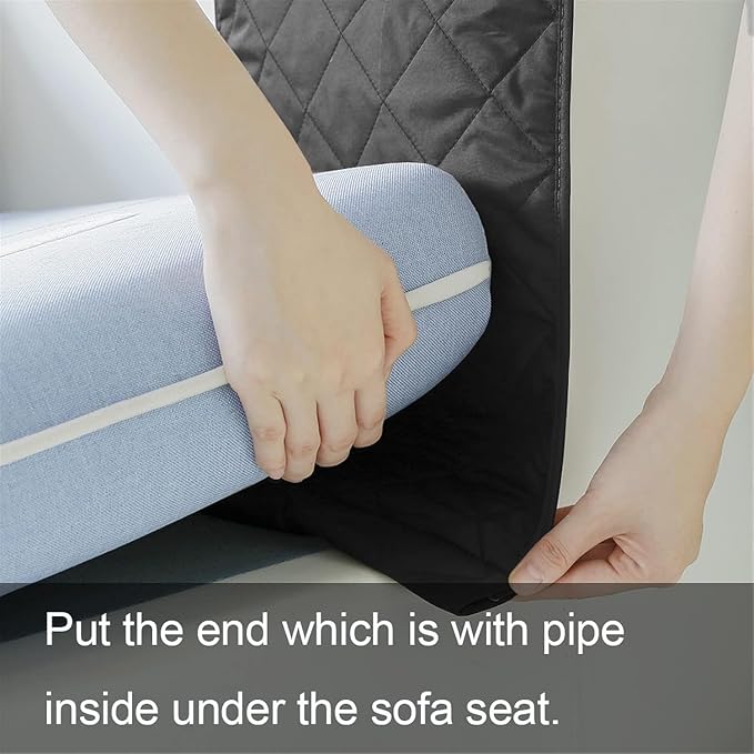 Couch Arm Tray-Couch Arm Cup Holder,Anti-Slip Chair Arm TV Remote Holder for Recliner Sofa Armchair Caddy Bedside Storage Pockets Bag for Pens, Magazines, Snacks, Glasses