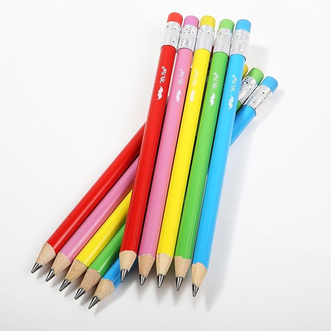Mr. Pen- Jumbo Pencils, 30 Pack, Colorful Barrels, Smooth Black 2 HB Graphite Cores, Large Preschool Pencils, Smooth Writing Lead for Kindergarten, Kids and School Supplies