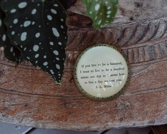 Sugarboo & Co. If You Live to Be A Hundred Paperweight - 4"x4"