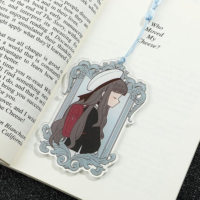 Anime Magic Cards Captor Sakura Bookmarks Set - Sweet Cartoon Cute Book Marks for Reading Women Men Anime Fans, Book Accessories Collection Decor Hangings Gifts (Acrylic Style 2)