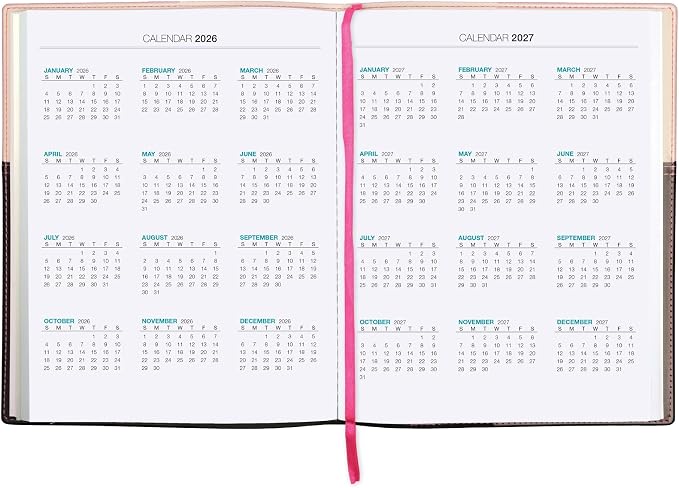 2026 Planner Calendar, 8"x10" : Includes 14 Months (November 2025 - December 2026) / 2026 Weekly Planner/Weekly Agenda/Monthly Calendar Organizer (Pink/Black)