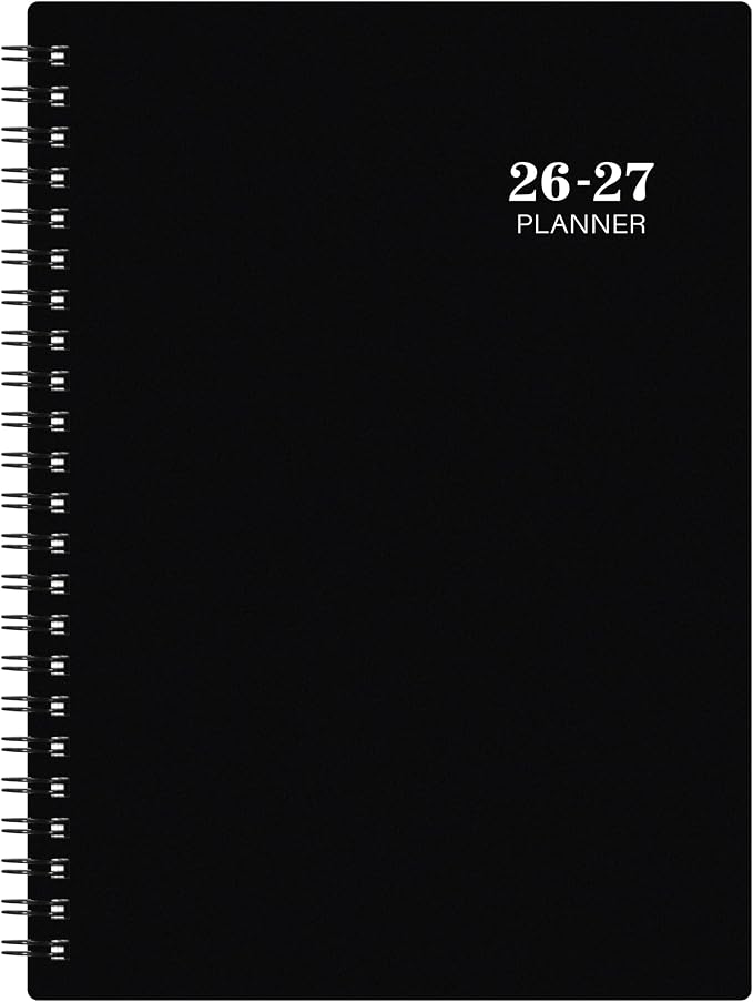 Planner 2026-2027 - Academic Planner 2026-2027, Weekly and Monthly, Jul 2026 - Jun 2027, 26-27 Planner 6.3” × 8.4”, Notes, Thick Paper, Back Pocket, Twin-wire Binding
