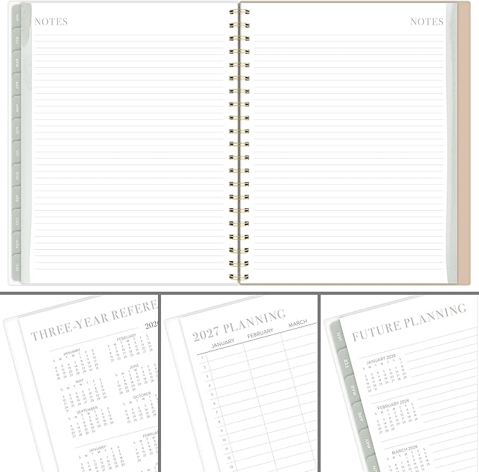 Mead Cambridge 2027 Planner, Weekly & Monthly, 8.5" x 11", Leah Bisch, Peony Garden (LB57-905-27)