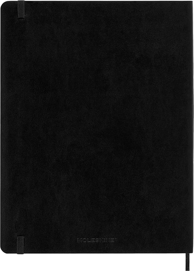 Moleskine Classic 12 Month 2025 Weekly Planner, Soft Cover, XL (7.5" x 9.75"), Black, 144 pages