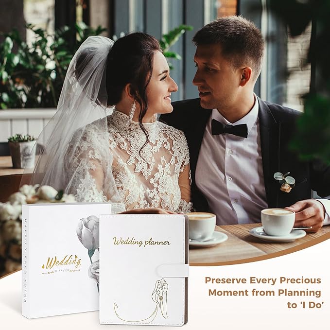Comprehensive Wedding Planner Book and Organizer for Bride, Wedding Planning Book and Organizer Binder, Engagement Gift for Bride
