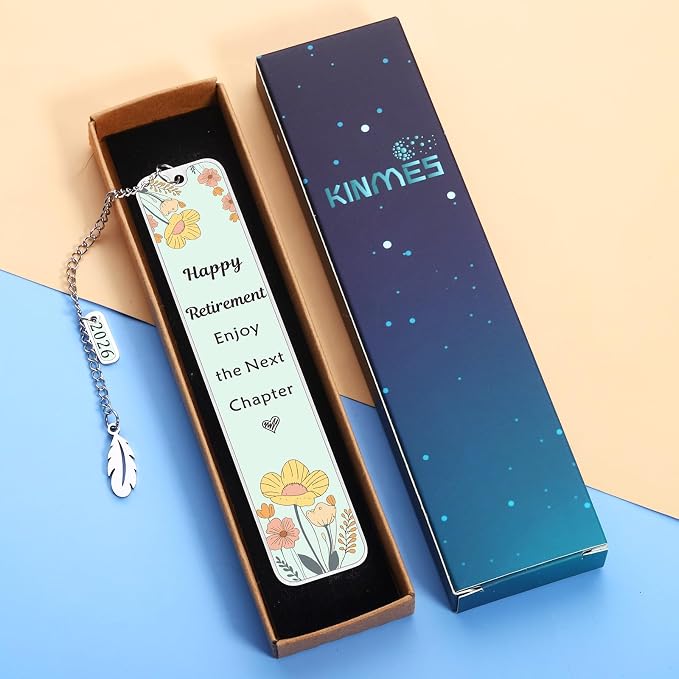 Happy Retirement Gifts for Women Men Retirement Bookmarks for Retired Teacher Nurse Book Lovers Gifts for Mom Grandma Friends Farewell Leaving Gift for Coworker Colleague Enjoy The Next Chapter 2026