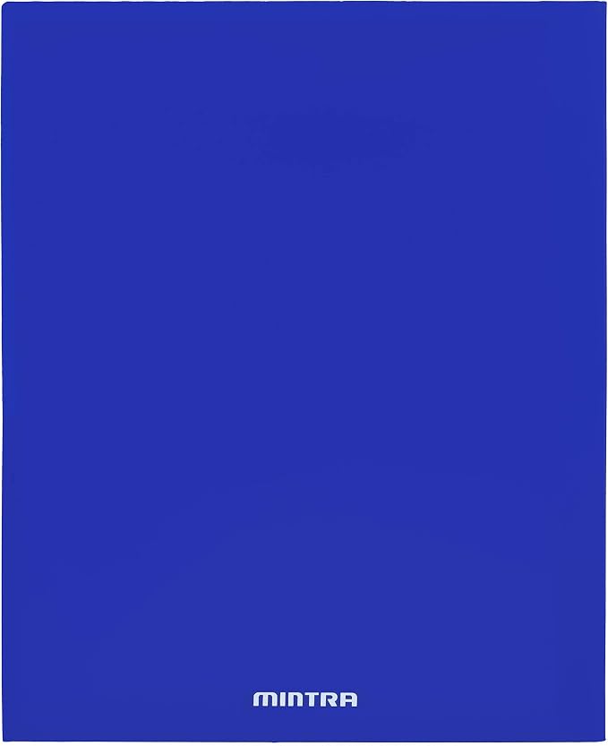 Mintra Office Poly Pocket Folders (Blue, 8pk)