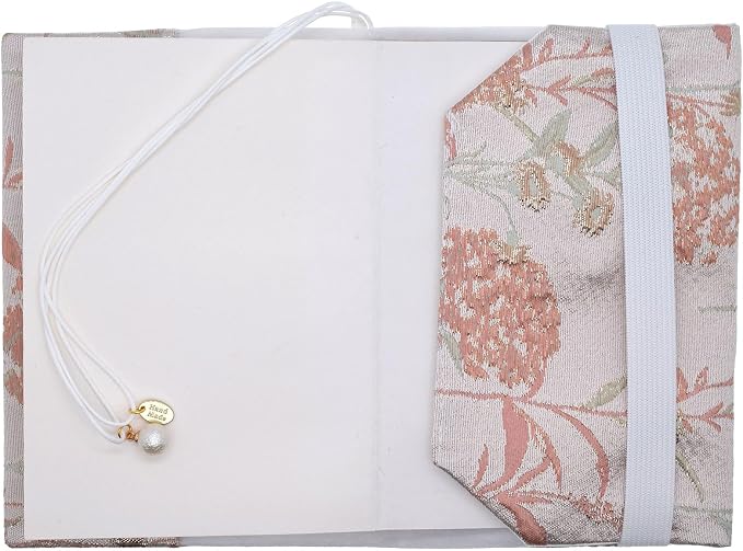 BLBMH A6 Book Cover 4x6 Plus | Non-Stretch Fabric Sleeve with Bookmark | Handmade Washable Protector for Paperback Bible Notebook Gift for Women Readers - Dandelions Pink 6" +