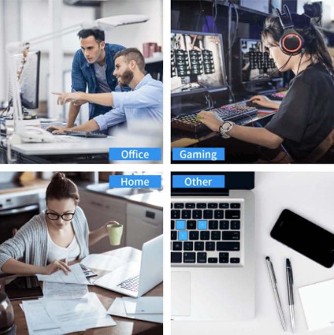 Voltique Mouse Pad Small Desk Mat, Forest Computer Mousepad with Stitched Edges Non-Slip, Keyboard Mouse Pad for Desktop Office Desk Accessories