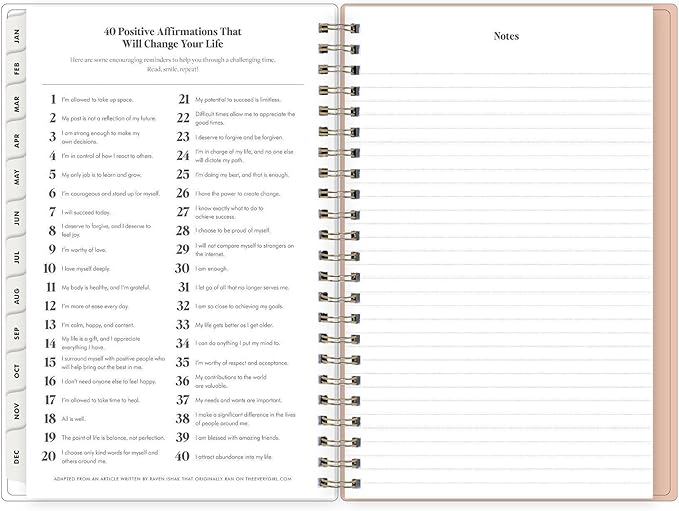 Blue Sky The Everygirl 2027 Weekly and Monthly Planner Calendar, January 2027 - December 2027, 5" x 8", Flexible Cover, Durable Twin Wire Binding, Storage Pocket, With Stickers, Bengala Desert Rose
