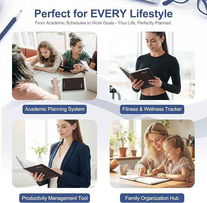 Planner 2026-2027, Weekly and Monthly Academic Year Calendar Planner, July 2026 - June 2027, Daily Agenda Book for Office School Supplies, A5(6.3'' x 8.5'')