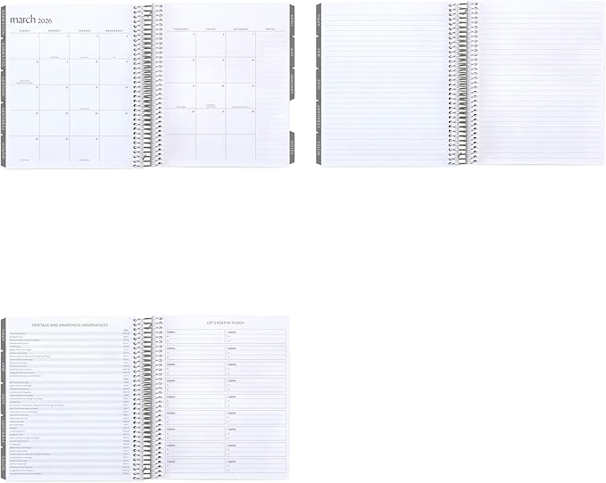 Erin Condren 12-Month Spiral Life Planner (Jul 2025 - Jun 2026), 7”x9” Weekly and Monthly Planner, 80 Lb. Text Weight Paper, Layers Colorful Covers, Minimal Theme, Vertical Layout, Platinum Coil