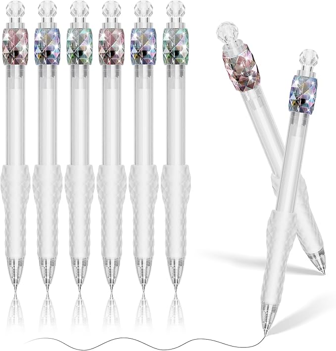8 Pcs Gel Pens - 0.7mm Fidget Rotating Black Ink Fine Point Smooth Writing - Soft Grip Quick-dry Gel Pens for Journaling, Cute School & Office Supplies for Women Men