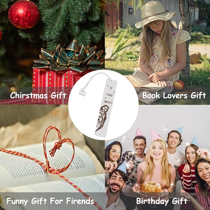 Funny Christmas Gifts Bookmark, Stainless Steel Generic Bookmark, Christian Book Marker Gifts for Friends, Female, Bookish Nerd, Book Lover, Birthday Christmas Gift Easter Gift