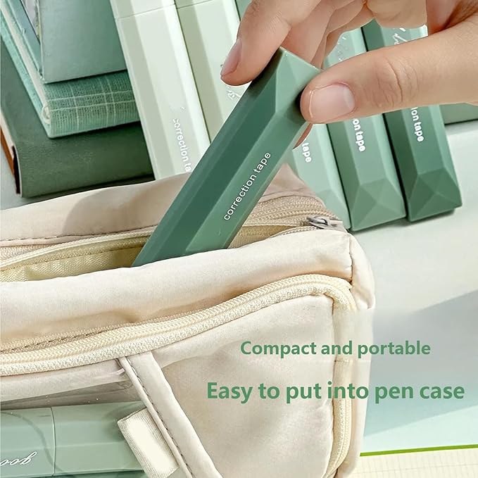 White Out Correction Tape, White Out Tapes, Correction Tapes with Lid, Tape RollerInstant CorrectionTapes, Cute CorrectionRollers Aesthetic Stationery for Students Stationery Supplies