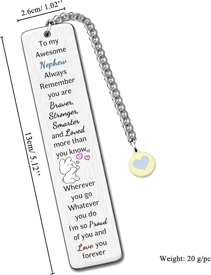 Bookmarks Graduation Gift Inspirational Go to University Encouragement Keepsake Birthday Gift Christmas Distance Accompany Back to School Present Appreciate Book Accessory from Auntie Uncle
