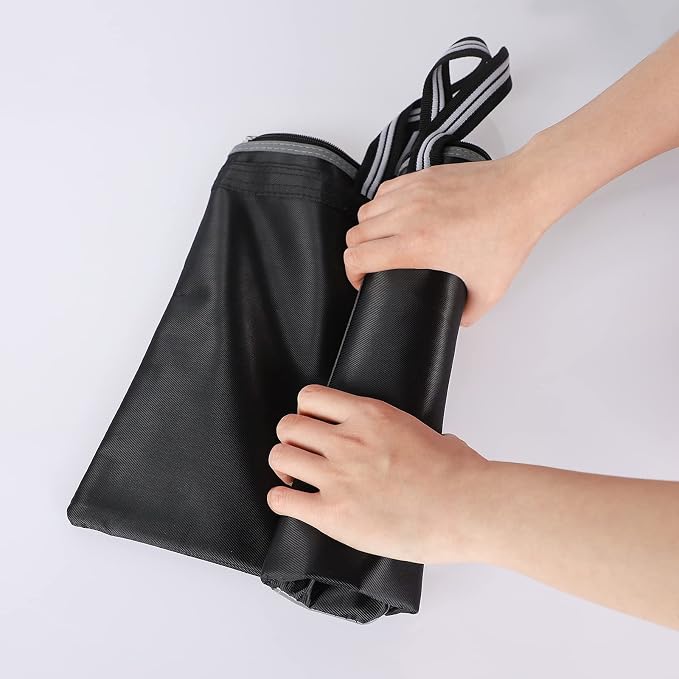 Portable Business Briefcase Zipper Bag Waterproof Durable A4 File Folder Bag Lightweight Carrying Case Handbag File Storage Organizer Holder for Office Meetings Travel