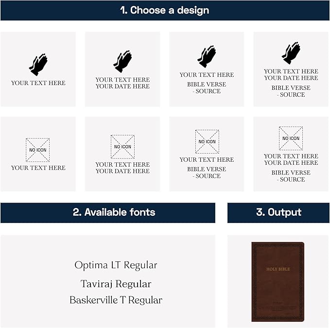 Personalized Soft Touch NIV Thinline Holy Bible with Custom Name on Lower Right Corner of Faux Leather Cover | Small Print | Custom Gift for Christian & Religious Celebrations | Brown