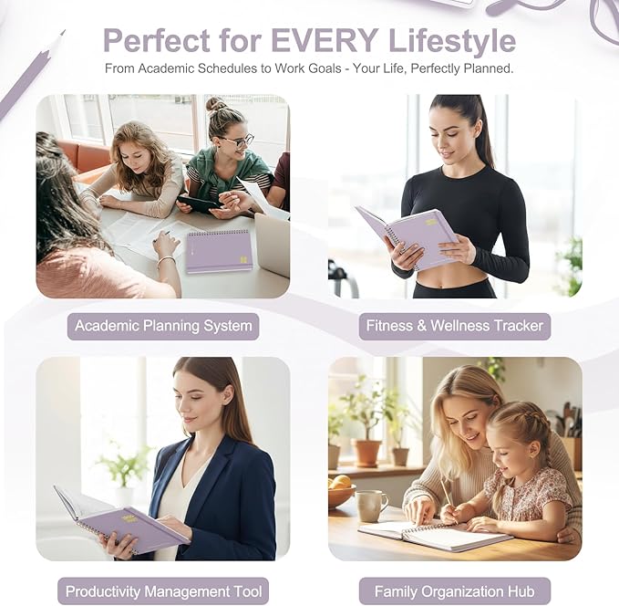 Planner 2026-2027, Weekly and Monthly Academic Planner, July 2026 - June 2027, Hardcover Calendar Agenda Book for School Year Planning, School Supplies for Teacher and Student, A5(6.3'' x 8.5'')