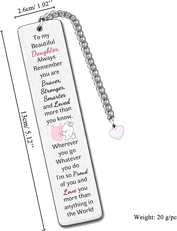 Bookmarks Graduation Gifts Inspirational Go to University Encourage Keepsake Birthday Christmas Woman Teens Distance Accompany Back to School Present Appreciate Book Accessory