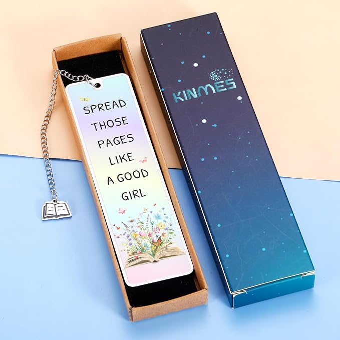 Gifts for Book Lovers Women, Funny Book Mark for Reading Women, Spread Those Page Bookmark, Book Lover Nerd Bookish Office Christmas Gifts, Book Themed Book Club Gift Ideas for Women
