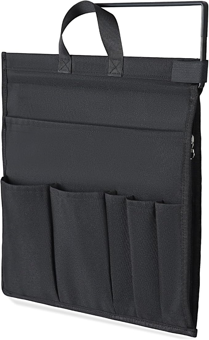MASTLU Under Desk Hanging Storage Bag, Desk Organizer Storage, Office Side Storage Bag, Compatible with A4 Files, Detachable Handle Design, No Assembly Required, For Office Home School