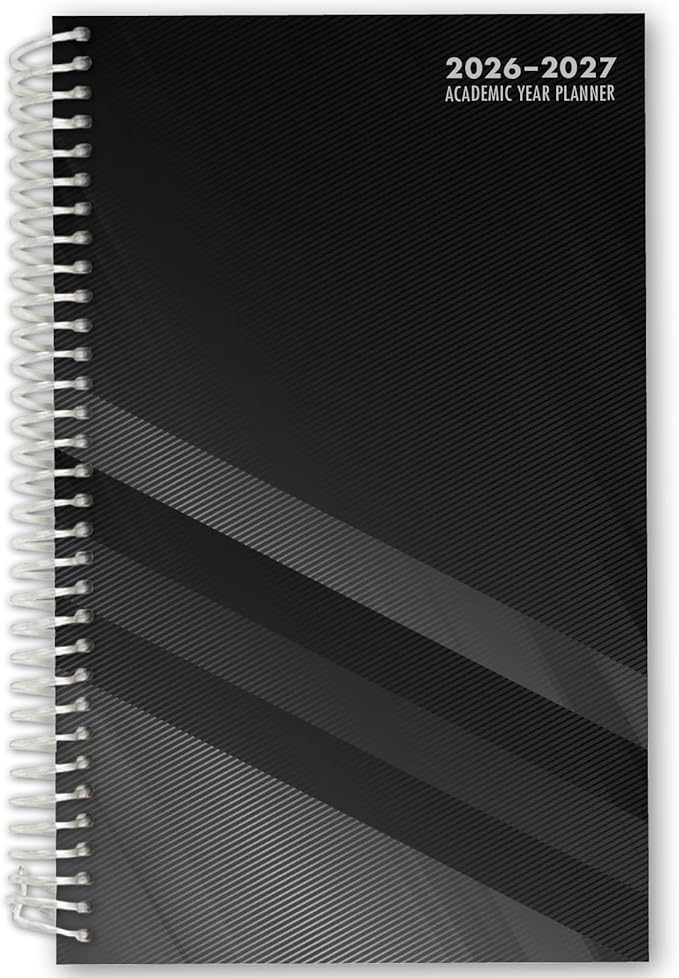 Elan Publishing Company Dated Student Planner for High School of College: Dated August 2026 - July 2027 (Black)