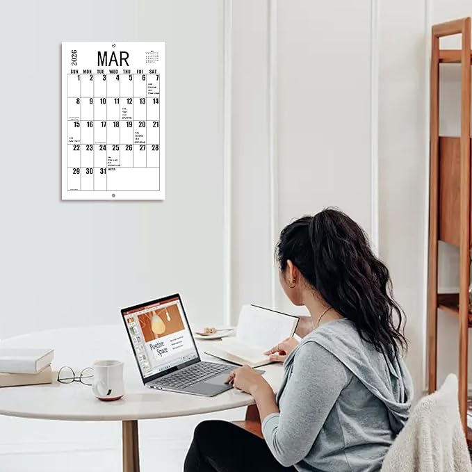 Large Wall Calendar 2026-2027, Big Grid Jumbo Calendar 23 x 15 Inches Runs From Jan 2026 to Jul 2027, Large Print Wall Calendar Perfect for Planning, Organizing, and Scheduling Your Life