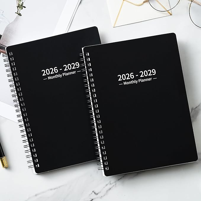 2026-2029 Monthly Planner/Calendar - 3 Year Monthly Planner 2026-2029, July 2026 - June 2029, 6.4" x 8.5", 36 Months Planner with Tabs, 30 Notes Pages, Double-Side Pocket, Holidays, Julian Dates