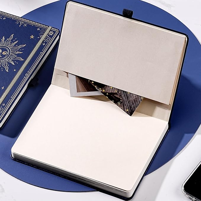 2026 Planner - Planner 2026, Jan. 2026 - Dec. 2026, 5.75" x 8.25", 2026 Weekly and Monthly Planner, Faux Leather planner 2026 with Back Pocket & 40 Notes Pages - Mystic Blue