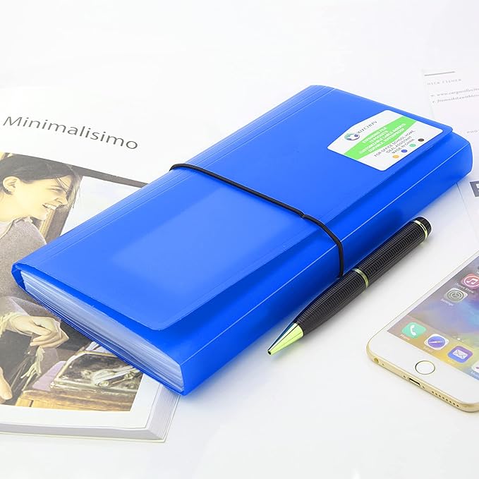 4 Pack XUCHUN 13 Pockets Receipt Organizer,Small Expanding File Foder for Receipts,Coupons