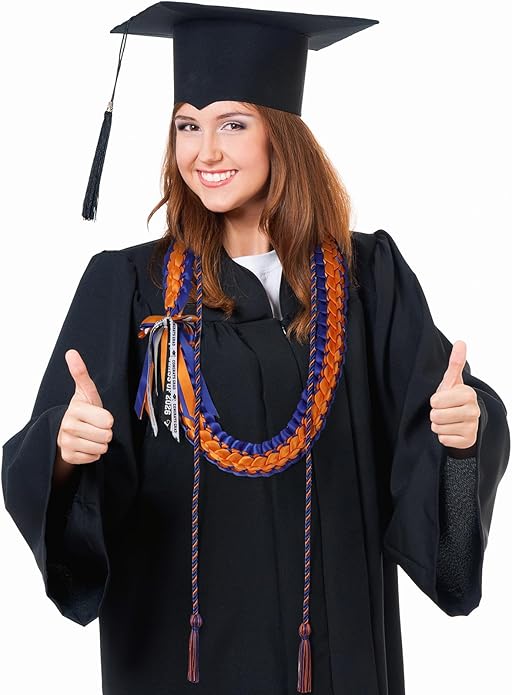 TFTAFAN Graduation Leis and Graduation Honor Cords Class of 2026 Graduation Ribbon Lei Graduation Necklace Braided Necklaces gift for Student Gifts Party Supplies