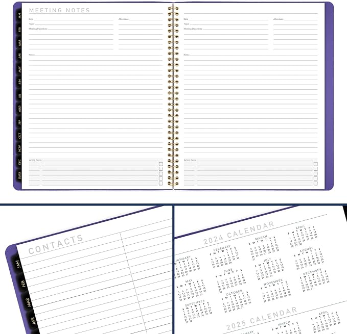 AT-A-GLANCE 2025 Planner, Monthly, 9” x 11”, Large, Contemporary, Purple (70250X1425)
