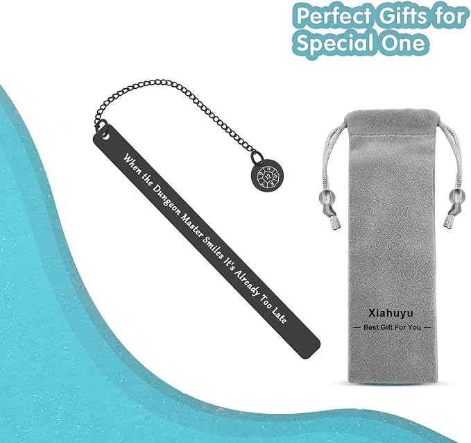 DND Gifts DND Bookmark When The Dungeon Master Smiles It's Already Too Late Bookmark Dungeon Master Gift RPG Gamer Gift DND Player Gift DM Fans Gift