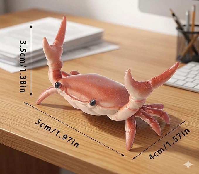 Desk Crab Pencil Holder for Desk 4PCS, Deskcrab Pen Holder Weightlifting Crab Pen Holder Desk Organizer, Phone Stand Glasses Holder, Fun Office Gifts for Coworkers Desk Decor