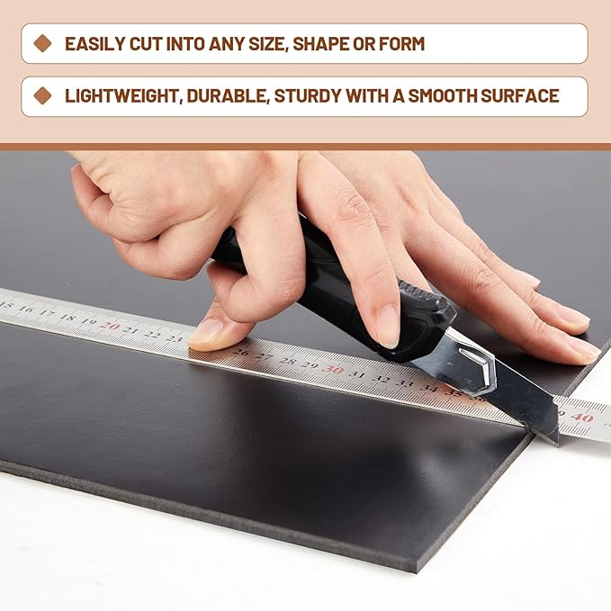 Pushglossy 25 Sheets 24 x 36 x 3/16" Self Adhesive Foam Board Black Self-Adhesive Tack Foam Boards Large Free Mounting Poster for Crafts Presentation Vision Board Signboard and Party Decorations