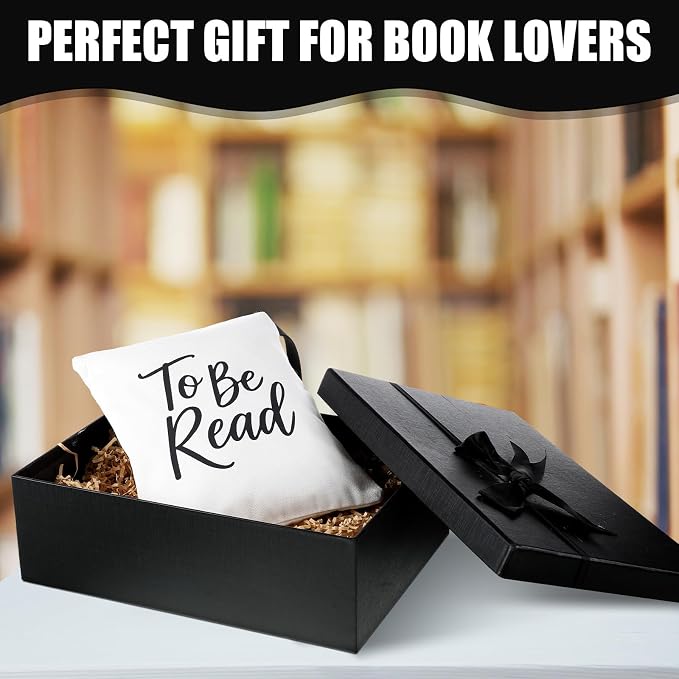 Feifeiya 2 Pcs Book Sleeves to Be Read Canvas Book Cover Pouches with Zipper Washable Front Pocket Gifts for Books Lover Reader Reading