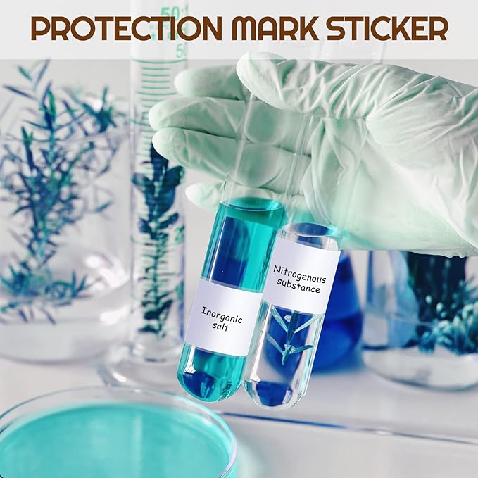 Zonon 1000 Pcs Clear Labels Label Protector Clear Stickers Wafer Seals Waterproof Labels for Protecting Barcodes, Numbers and Stickers (3.14 x 1.18 Inch,Rectangle)