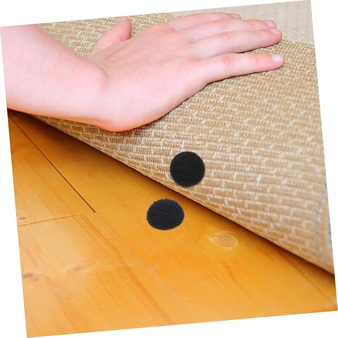 Veemoon 20pcs Heavy Duty Self-Adhesive Hook and Tape for Multi- Use Strong Adhesive Fastener for Mounting and Decoration Dots