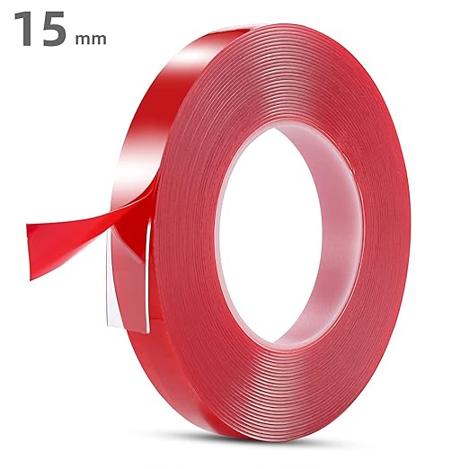 Gdrtwwh Double Sided Tape Heavy Duty,Double Sided Tape Strong Mounting Tape for Car Motorcycle Home Wall Mount Photo Mounting (1 Roll,3/5 x 393 Inches)