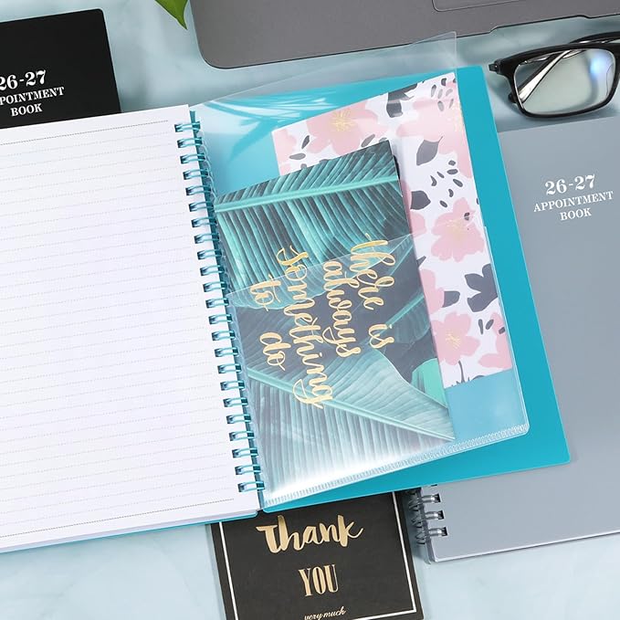 2026-2027 Appointment Book/Planner - Weekly Appointment Book/Planner 2026-2027, July 2026 - June 2027, 6.4" x 8.5", Tabs, 30-Minute Interval, Lay - Flat - Teal Green